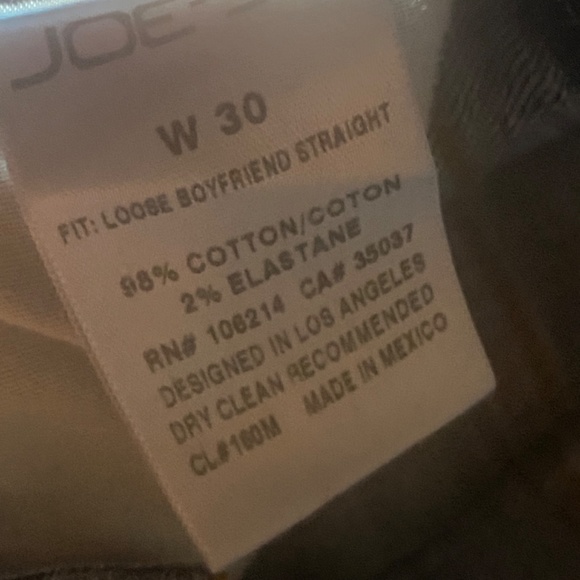 Joes jeans. Distressed denim. Sz 30 - Picture 9 of 14